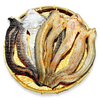 Khô cá lóc xẻ 3 nắng phơi nguyên con, da giòn, thịt ngọt