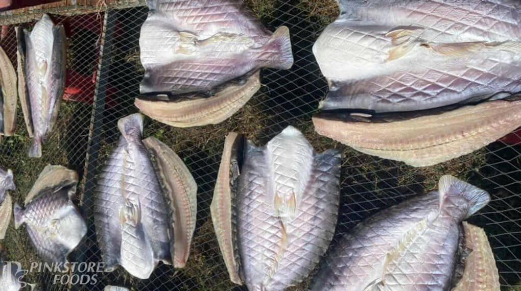  Khô cá dứa 1 nắng 1kg, nhìn tổng thể mặt sau từ trên xuống