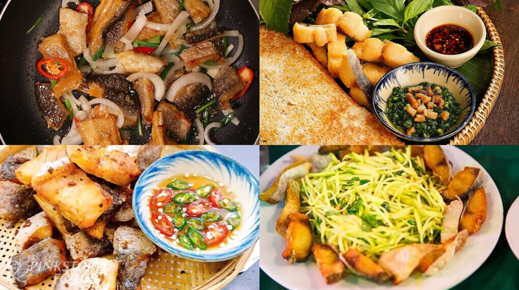 Món ngon từ khô cá dứa 1 nắng: chiên, nướng, xé trộn gỏi xoài